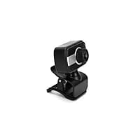 ZEBRONICS Web Camera Zeb-Crystal Clear  with 3P Lens, Built-in Microphone, Auto White Balance, Night Vision and Manual Switch for LED (Black)