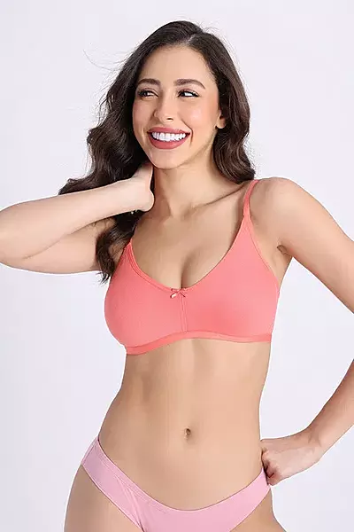 Rosaline Everyday Double Layered Non Wired 3/4th Coverage T-Shirt Bra - Zi1885