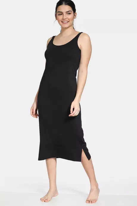 Zivame Knit Cotton Kurti Slip - Zi60af