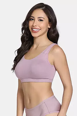 Zivame Double Layered Non Wired Full Coverage Bralette - ZI198Z