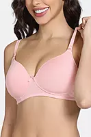 Zivame Padded Non Wired 3/4th Coverage T-Shirt Bra - Zi1137
