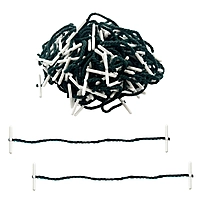 Pack of 100 152mm Plastic End Treasury Tags