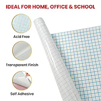 Janrax 50cm x 3m Clear Glossy CPP 0.06mm Thick Self-Adhesive Book Cover Roll