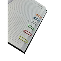 Pack of 100 Assorted Coloured 28mm Paper Clips in Hang Pack