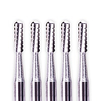 NewDiamond Cross-Cut Round End Straight FG Carbide Bur 1558 – Pack of 5