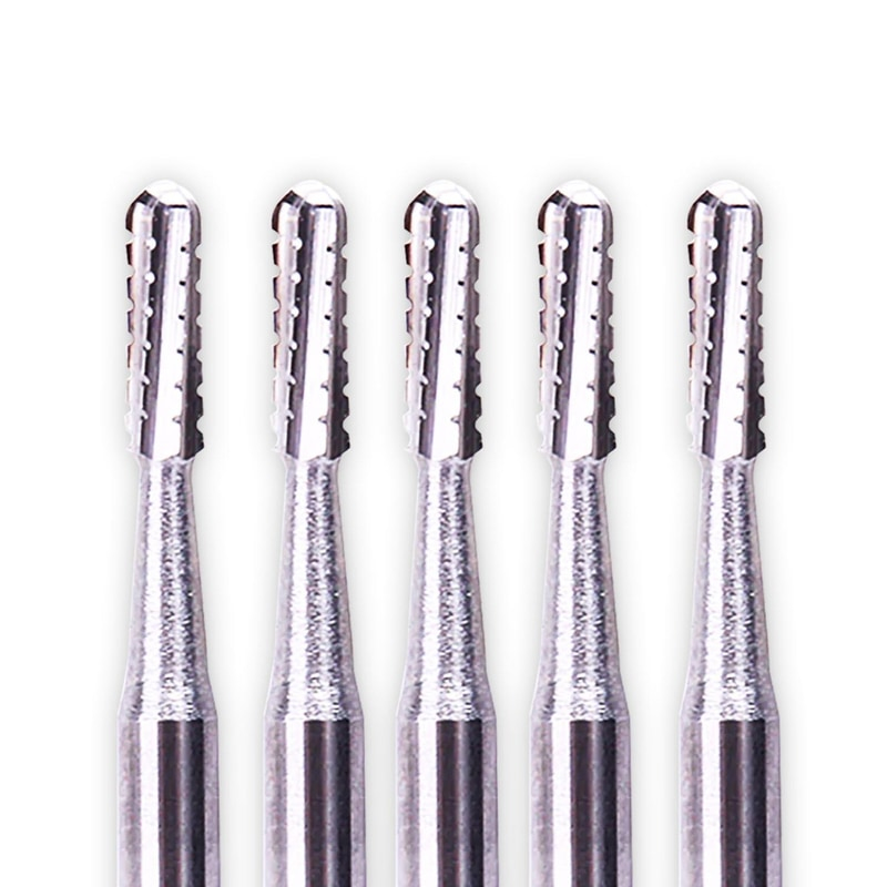 NewDiamond Round End Straight Cross-Cut FG Airotor Carbide Bur 1557 – Pack of 1
