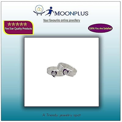 Silver Toe ring, Metti with Enamel Design Silver Toe ring, Metti with Enamel Design