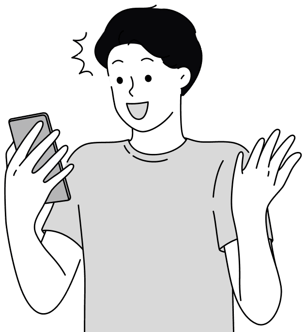 Order via WhatsApp doodle Order via WhatsApp doodle