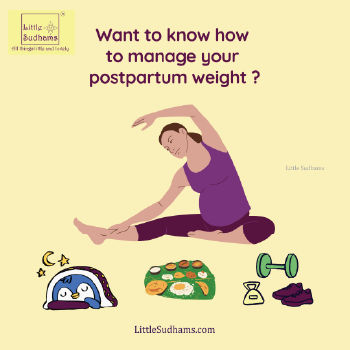 A pregnant lady exercising to manage your postpartum weight