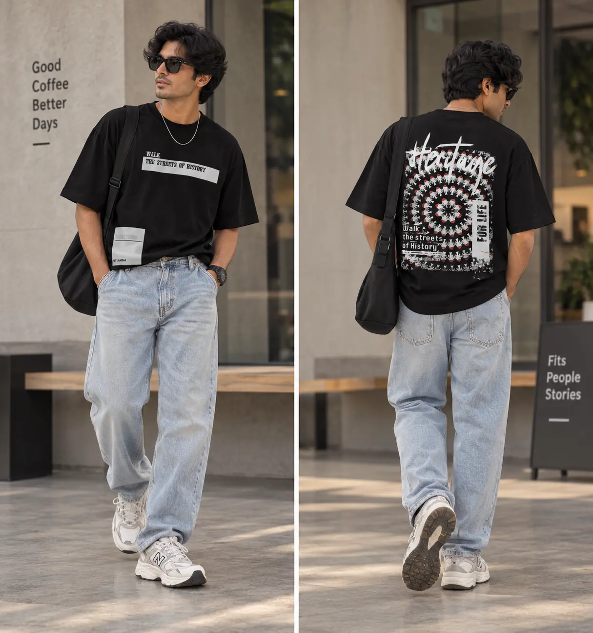 Men's casual Black Tshirt Men's casual Black Tshirt